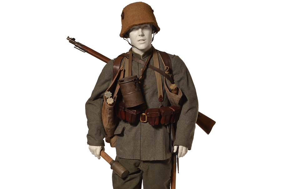 Ww1 german online stormtrooper helmet