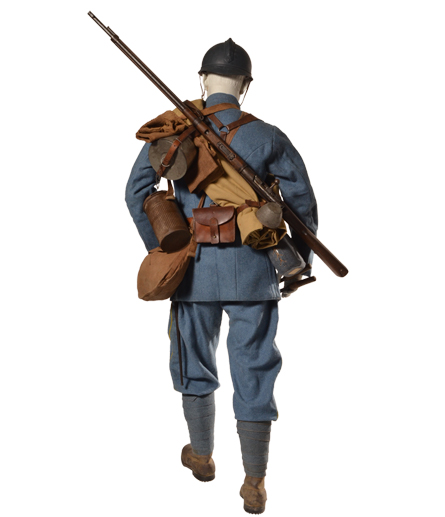 Fantassin du 23ème régiment d’infanterie en tenue d’assaut, France, 1918