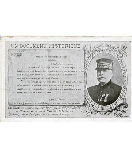 Carte postale. Un document historique. 1914