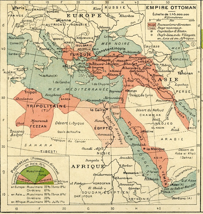 Carte de l'Empire ottoman