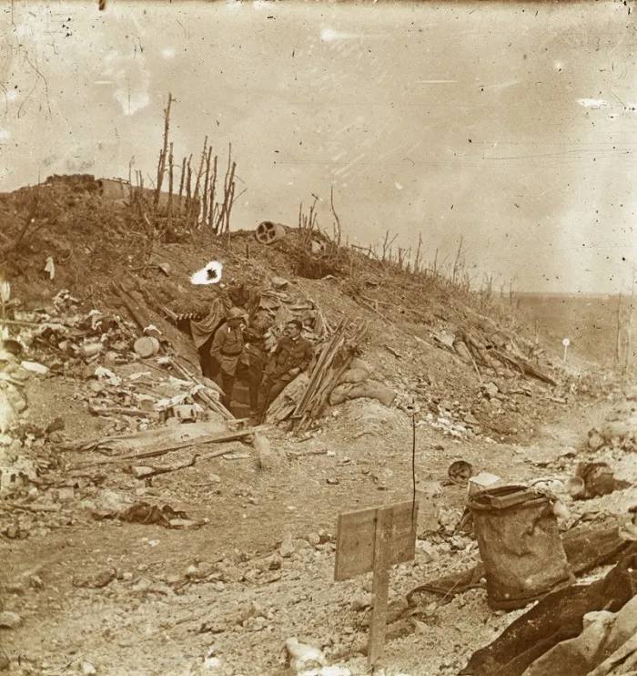 Soldats pendant la bataille de la Somme (1916)