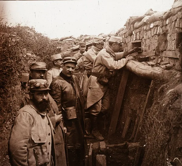 Tranchée à Verdun en 1915