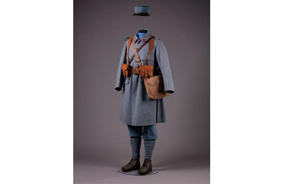 Fantassin français sur le front des Dardanelles France, 1915 Laine CAPM H.20F Musée de la Grande Guerre, Meaux/D. Rase