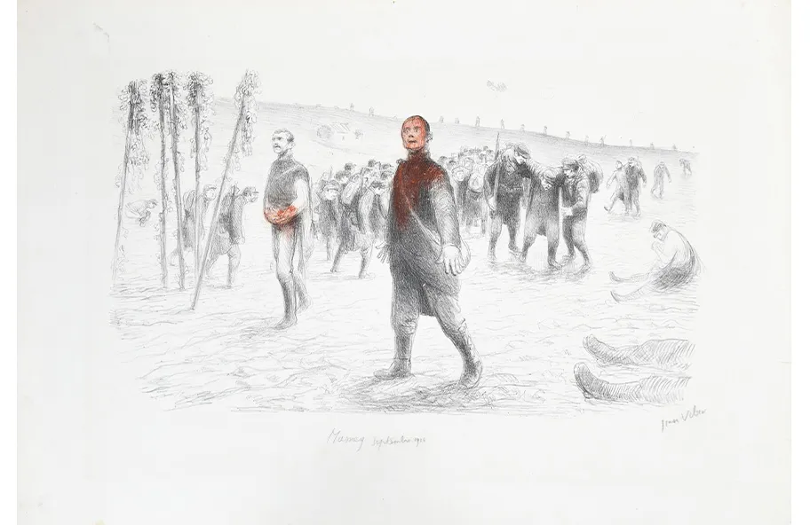 Mamey septembre 1914 Jean Veber - France, 1914 Estampe 2006.1.1979 Musée de la Grande Guerre, Meaux/Y. Marques