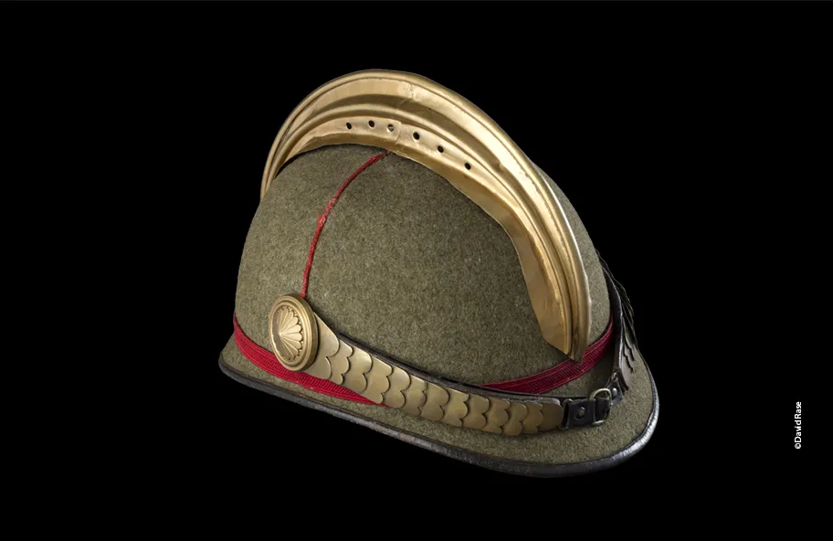 Casque d’essai « réséda » modèle troupe, 2e type